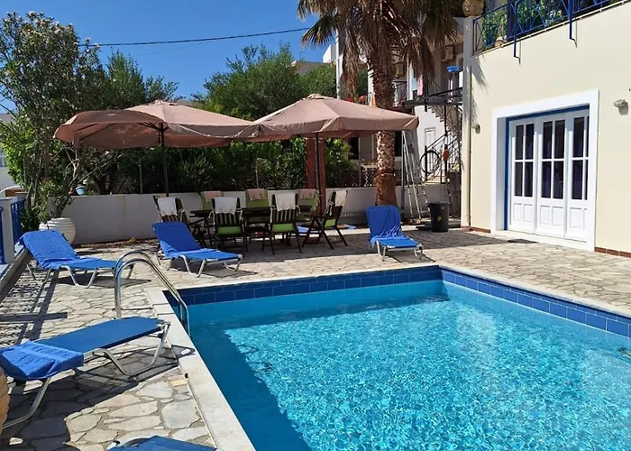 ヴィラ Thea Kalymnos With Swimming Pool And Sea View Panormos (Kalymnos)
